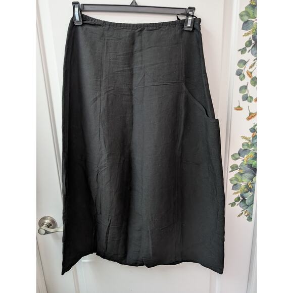 Eileen Fisher linen blend midi skirt - Picture 1 of 6
